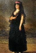 Agustin Esteve Portrait of Maria Luisa of Parma, Queen of Spain oil on canvas